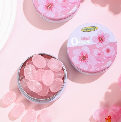 Woogie无糖轻润糖润喉口气清新薄荷糖果强劲清凉硬糖铁礼盒装零食